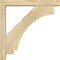 Ekena Millwork Imperial Block Rough Sawn Bracket w/ Offset Brace, Douglas Fir, 4"W x 22"D x 22"H BKT0402X22X22IMP05RDF - alternate 4